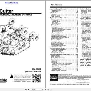 Land Pride Rotary Cutters RC5610 RC6610 RCM5610 RCM6610 Operation Manual 330 539M (1)