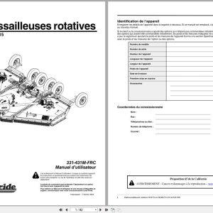 Land Pride Rotary Cutters RC5715 RCM5715 Operator Manual 331 431M FRC FR (1)