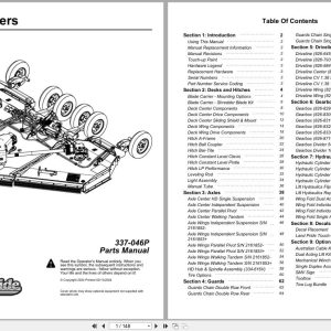 Land Pride Rotary Cutters RCB5715 RCBM5715 Parts Manual 337 046P (1)