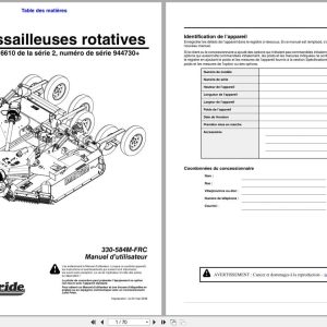 Land Pride Rotary Cutters RCB6610 RCBM6610 Series 2 Operator Manual 330 584M FRC FR (1)
