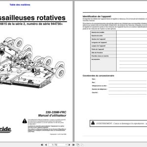Land Pride Rotary Cutters RCB6615 RCBM6615 Operator Manual 330 339M FRC FR (1)
