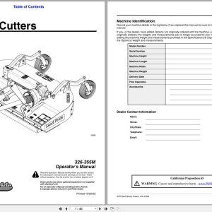 Land Pride Rotary Cutters RCD1884 Operation Manual 326 355M (1)