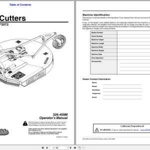 Land Pride Rotary Cutters RCF2060 RCF2072 Operation Manual 326 459M (1)