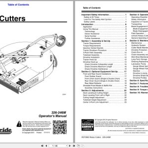 Land Pride Rotary Cutters RCF3660 Operator Manual 326 246M (1)