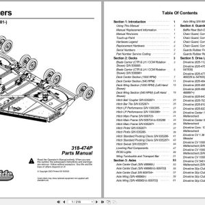 Land Pride Rotary Cutters RCM5020 RC5020 Parts Manual 318 474P (1)