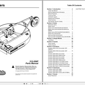 Land Pride Rotary Cutters RCR15 Series Parts Manual 312 556P (1)