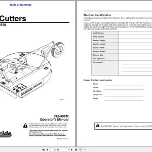 Land Pride Rotary Cutters RCR1542 RCR1548 Operation Manual 312 556M (1)