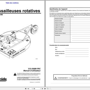 Land Pride Rotary Cutters RCR1542 RCR1548 Operator Manual 312 556M FRC FR (1)