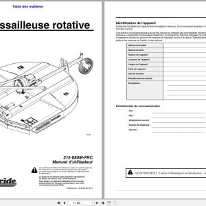 Land Pride Rotary Cutters RCR1884 Operator Manual 312 880M FRC FR (1)