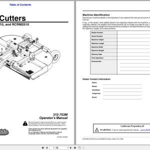 Land Pride Rotary Cutters RCR2596 RCR2510 RCRM2510 Operation Manual 312 753M (1)