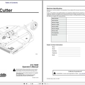 Land Pride Rotary Cutters RCR2684 Operation Manual 312 785M (1)