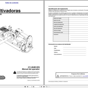 Land Pride Rotary Tillers RTR0542 RTR0550 Operator Manual 311 464M SPA ES (1)