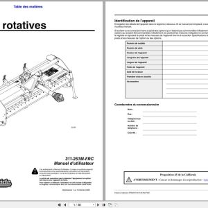 Land Pride Rotary Tillers RTR2570 Operator Manual 311 251M FRC FR (1)