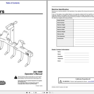 Land Pride Scarifier SF2566 SF2577 Operation Manual 302 188M (1)