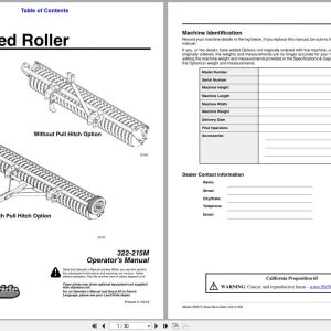 Land Pride Seed Bed Roller SBR72 Operation Manual 322 215M (1)