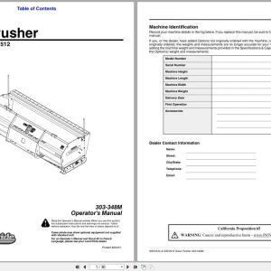 Land Pride Snow Pusher SSP2510 SSP2512 Operation Manual 303 348M (1)