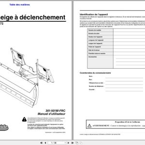 Land Pride Snow Trip Blade STB1060 STB1072 Operator Manual 301 501M FRC FR (1)