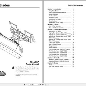 Land Pride Snow Trip Blades STB15 Series Parts Manual 301 493P (1)