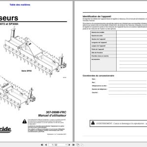 Land Pride Soil Pulverizer SP2060 SP2072 SP3072 SP3084 Operator Manual 307 099M FRC FR (1)