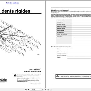 Land Pride Spike Tooth Harrows STH1590 Operator Manual 322 314M FRC FR (1)