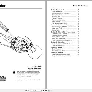 Land Pride Stump Grinder GR1525 Parts Manual 328 167P (1)