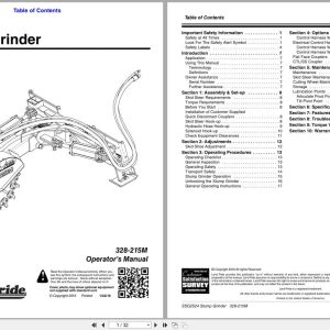Land Pride Stump Grinder SSG2524 Operation Manual 328 215M (1)