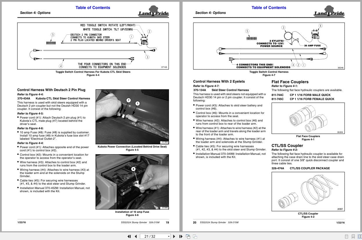Land Pride Stump Grinder SSG2524 Operation Manual 328 215M (2)