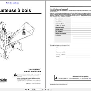 Land Pride Wood Chipper WC1503 Operator Manual 328 085M FRC FR (1)