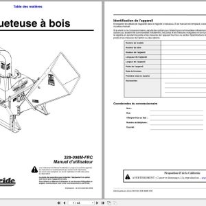 Land Pride Wood Chipper WC1504 Operator Manual 328 098M FRC FR (1)