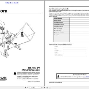 Land Pride Wood Chipper WC1504 Operator Manual 328 098M SPA ES (1)