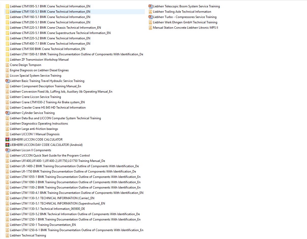 Liebherr Crane All Model Technical Training Manual CD6 (3)