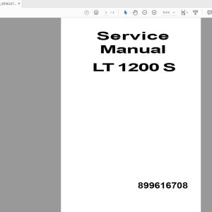 Liebherr LT 1200 899601208 Service Manual English (1)