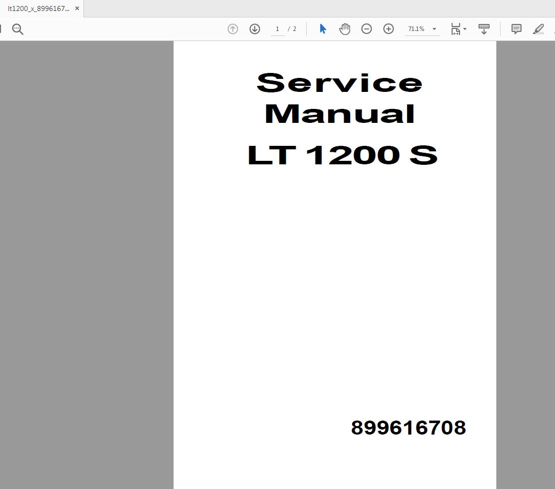 Liebherr LT 1200 899601208 Service Manual English (1)