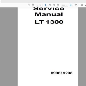Liebherr LT 1300 899619208 Service Manual English (1)