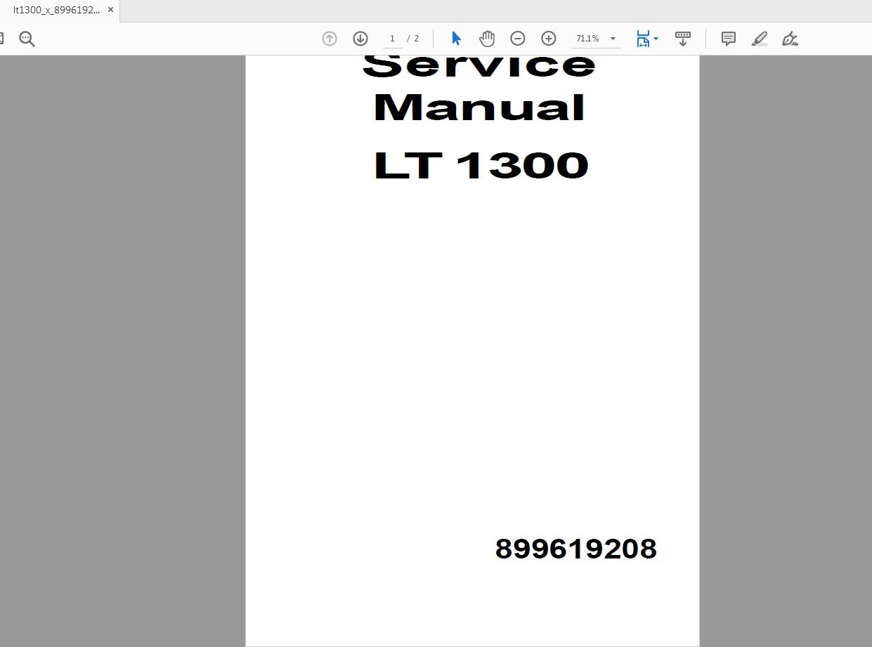 Liebherr LT 1300 899619208 Service Manual English (1)