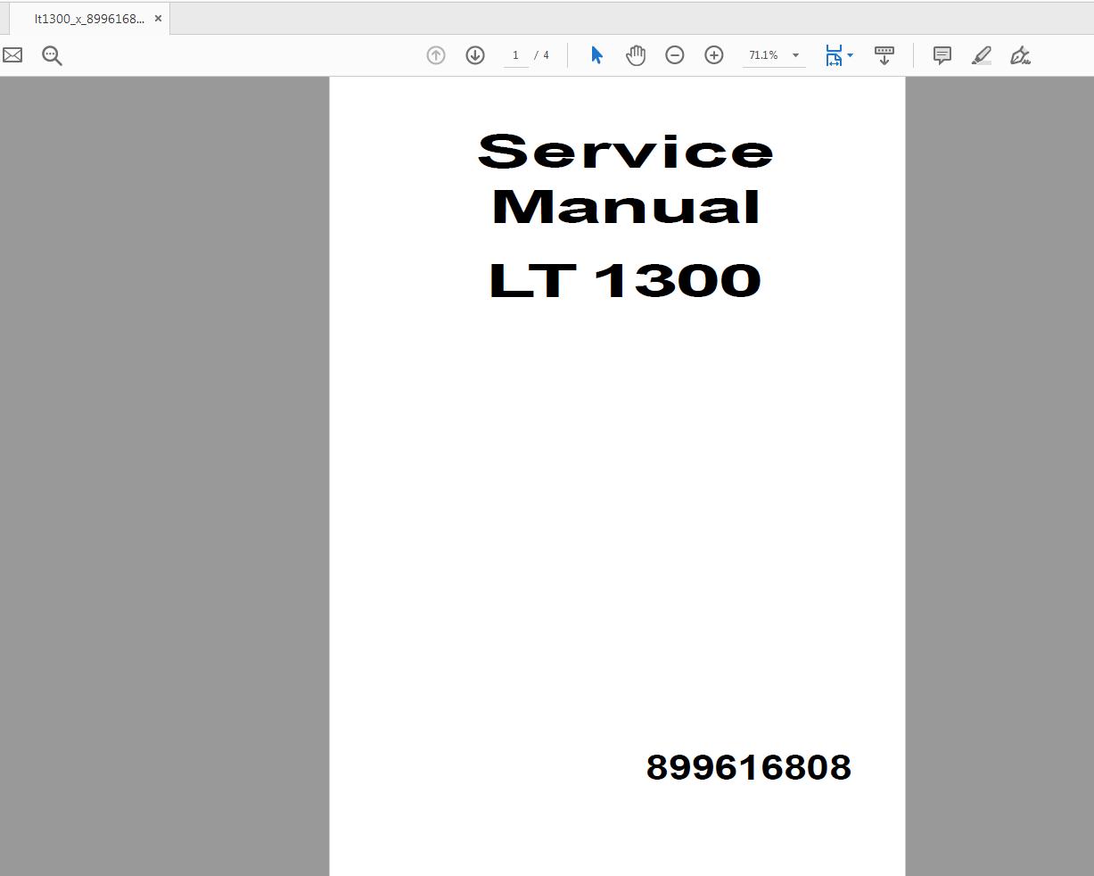 Liebherr LT 1300 899619208 Service Manual English (2)
