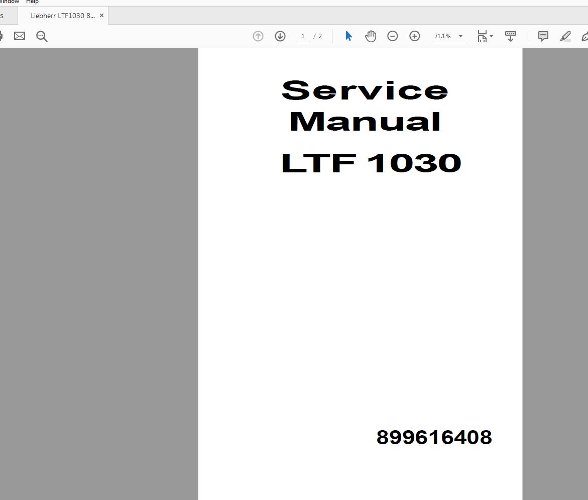 Liebherr LTF 1030 899616408 Service Manual English (4)