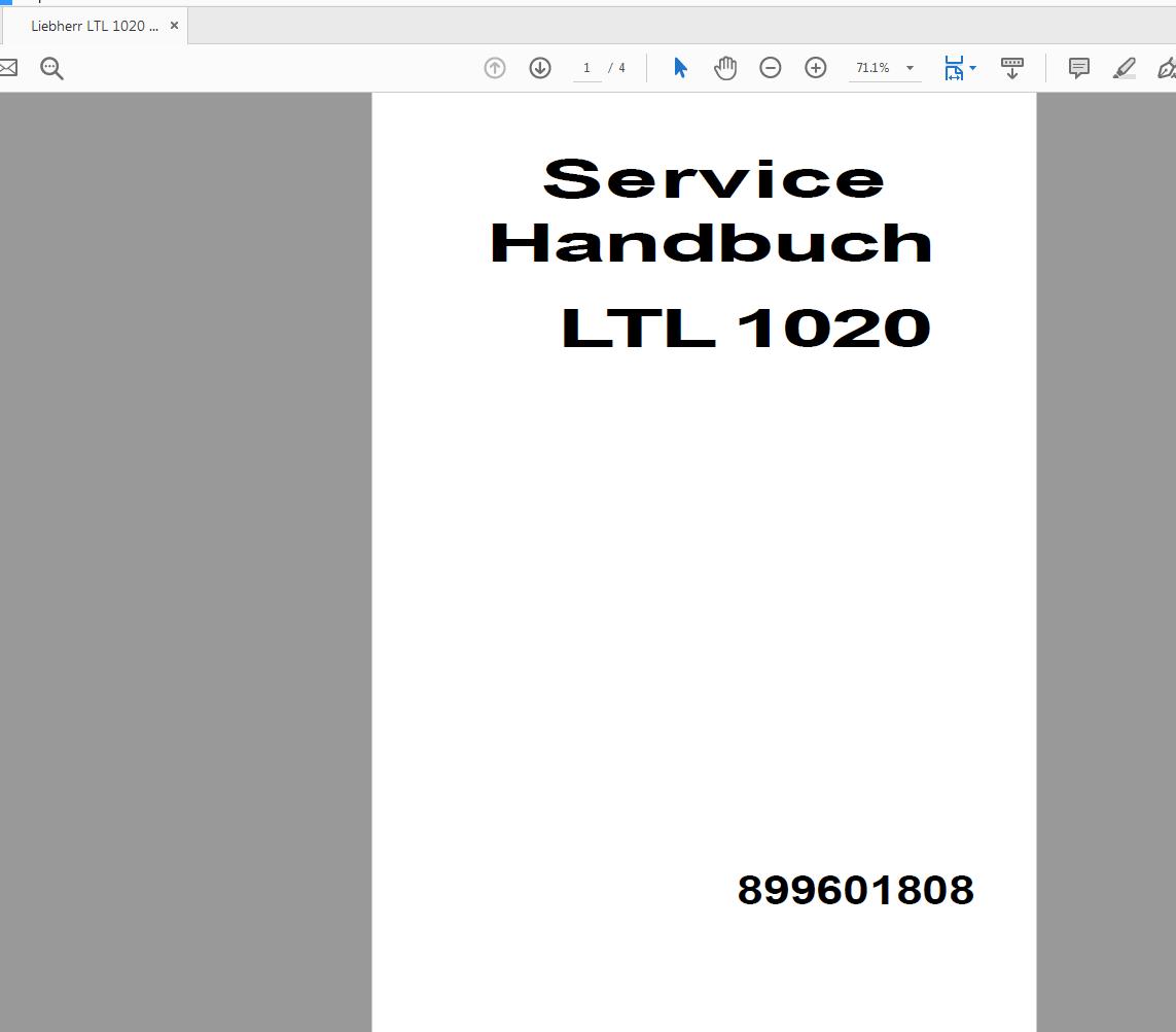 Liebherr LTL 1020 899601808 Service Manual Deutsch (1)