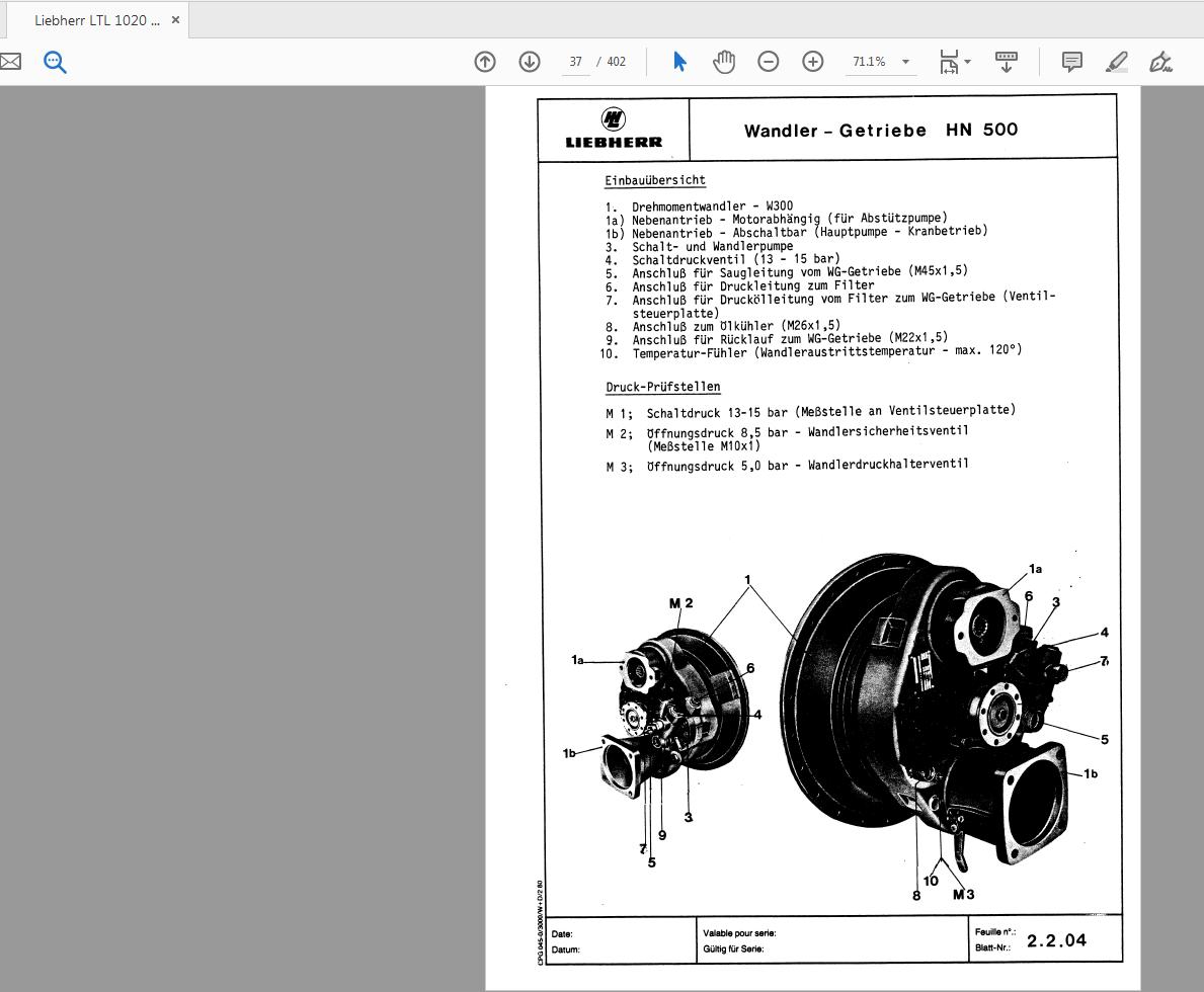 Liebherr LTL 1020 899601808 Service Manual Deutsch (3)