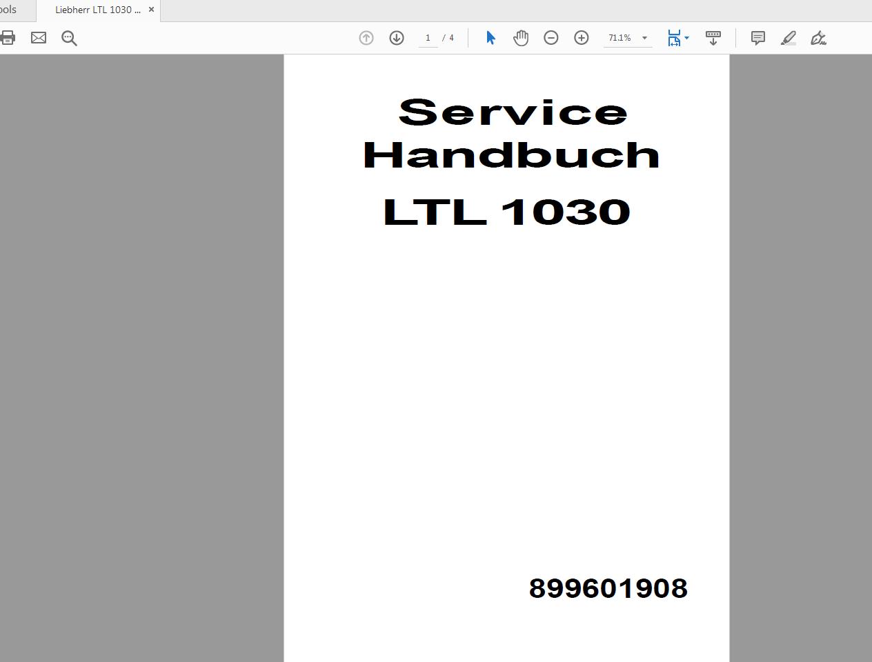 Liebherr LTL 1030 899601908 Service Manual Deutsch (4)