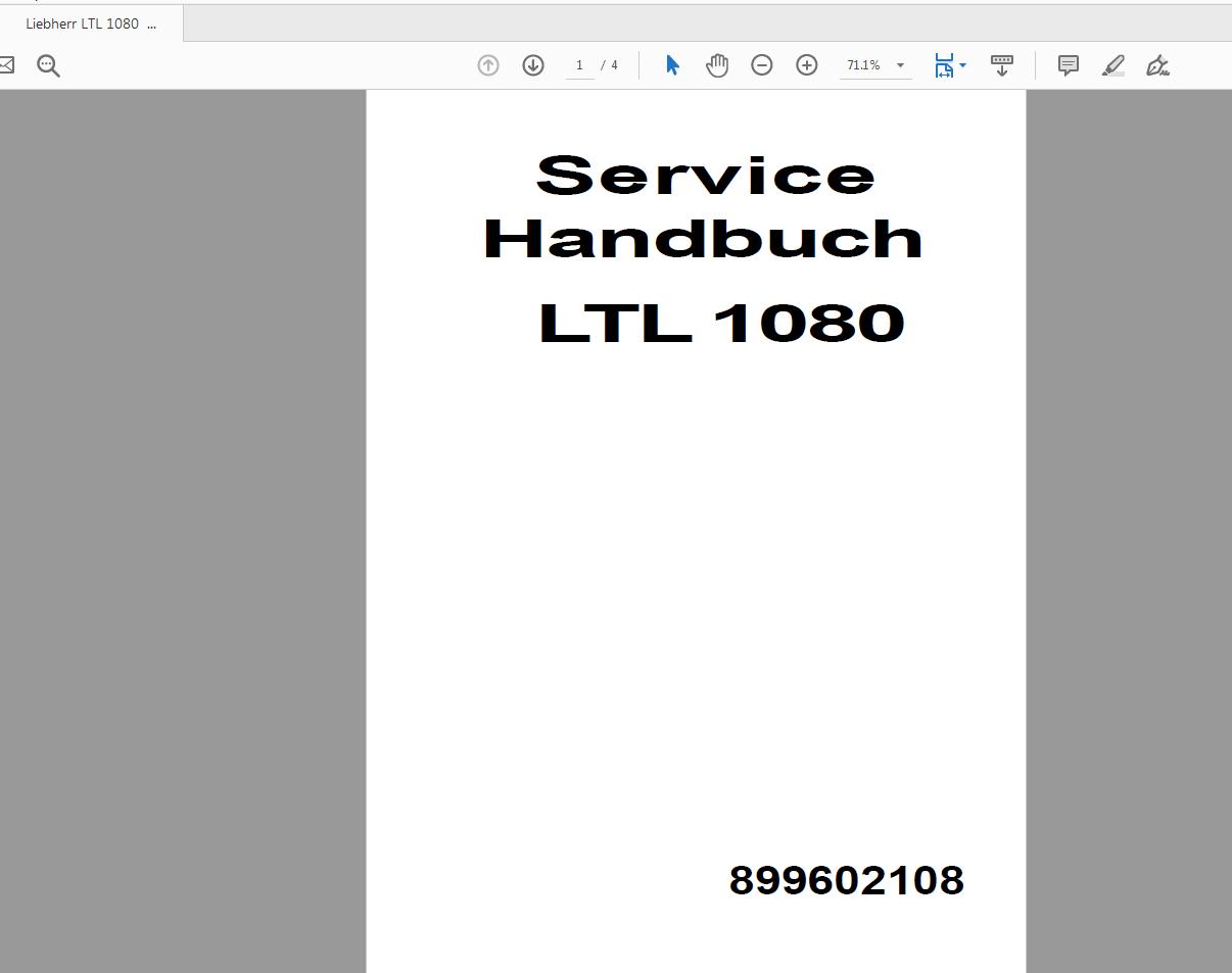 Liebherr LTL 1080 899617008 Service Manual Deutsch (1)