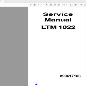 Liebherr LTM 1022 899617108 Service Manual English (1)