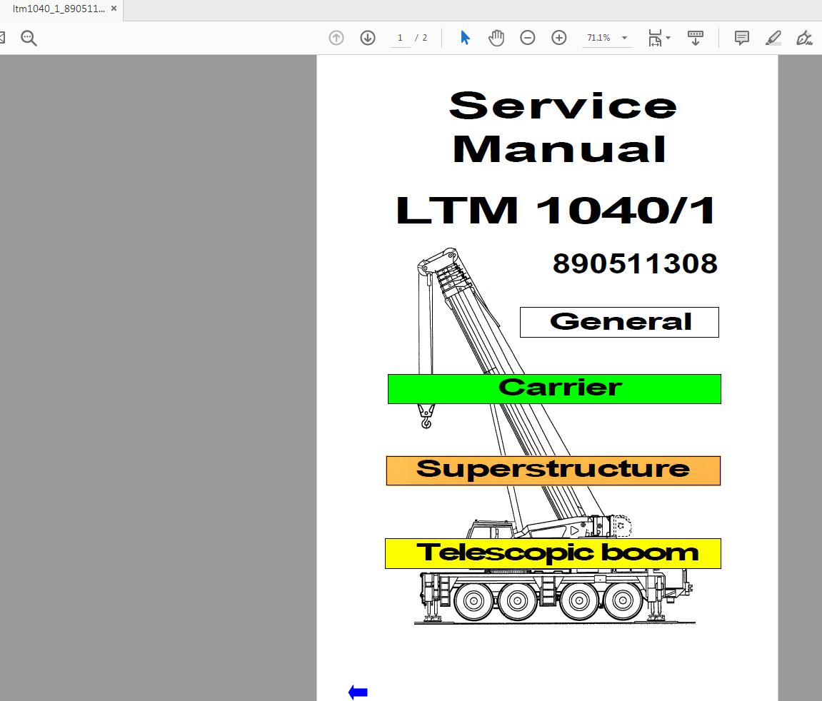 Liebherr LTM 1040 1 890511308 Service Manual (2)