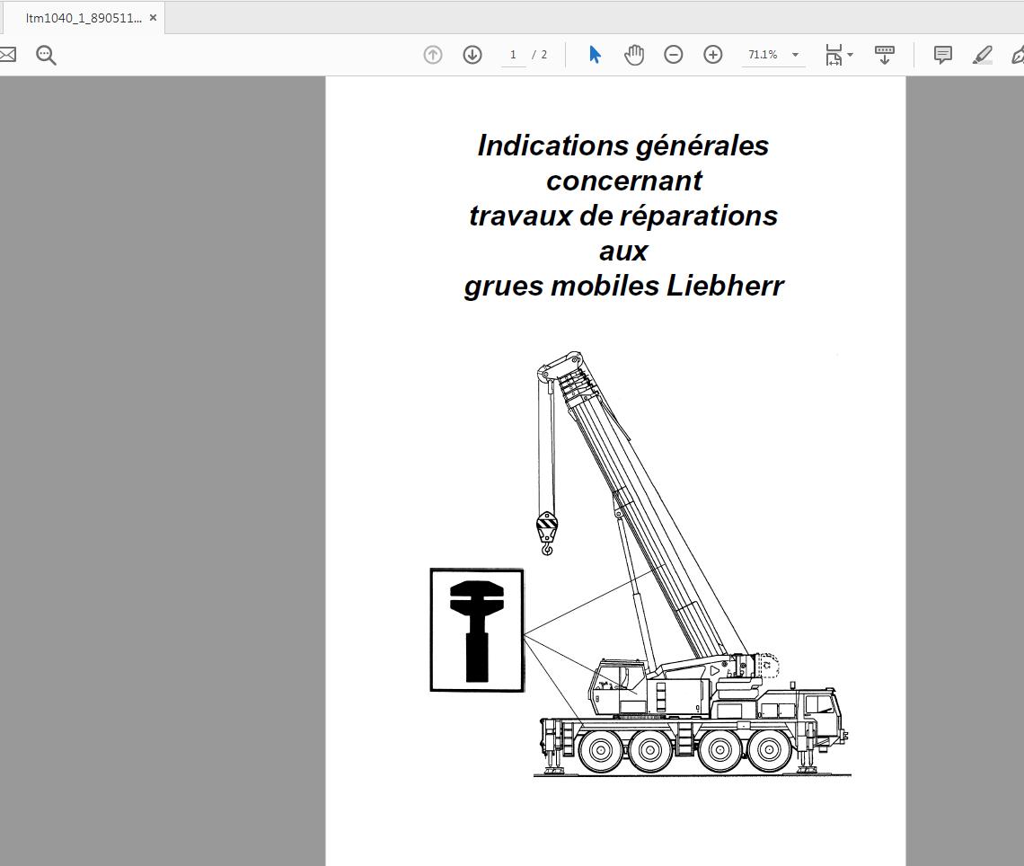 Liebherr LTM 1040 1 890511408 Service Manual Francais (1)