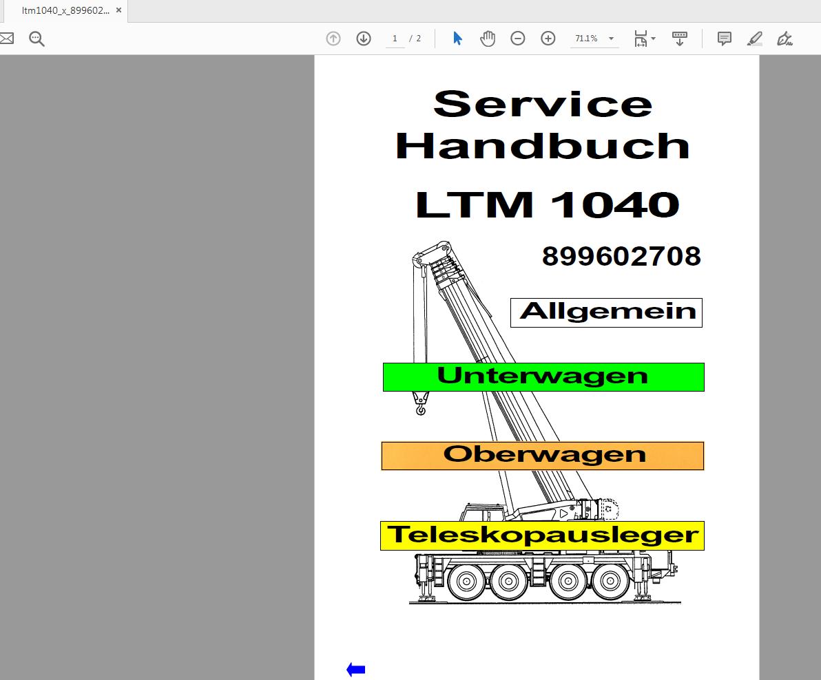 Liebherr LTM 1040 899602708 Service Manual Deutsch (1)