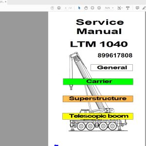 Liebherr LTM 1040 899617808 Service Manual (1)