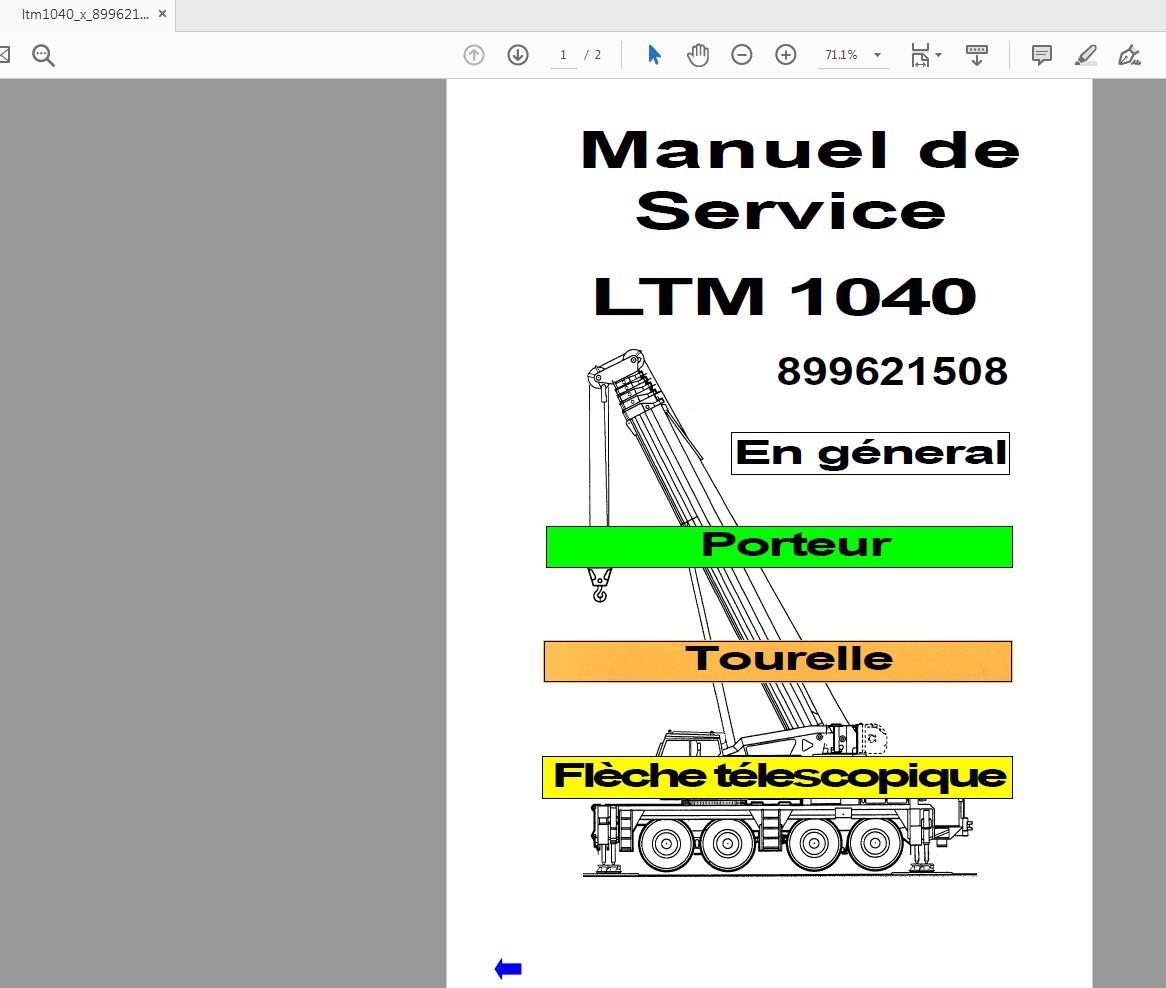 Liebherr LTM 1040 899621508 Service Manual Francais (1)