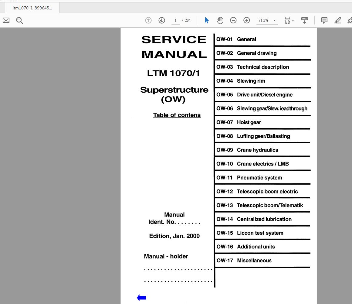 Liebherr LTM 1070 1 899645308 Service Manual (2)