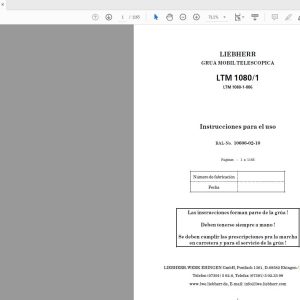 Liebherr LTM 1080 1 10606 02 10 Instruction Manual ES (1)
