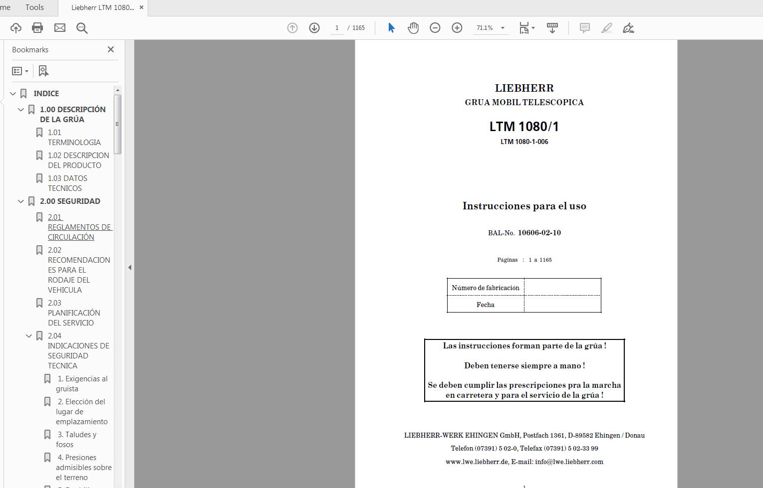 Liebherr LTM 1080 1 10606 02 10 Instruction Manual ES (1)